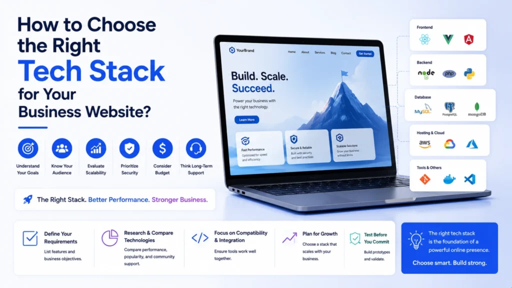 Choose Right Tech Stack for Website