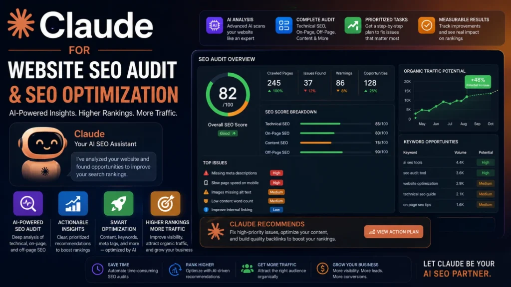 Claude for Website SEO Audit and Optimization