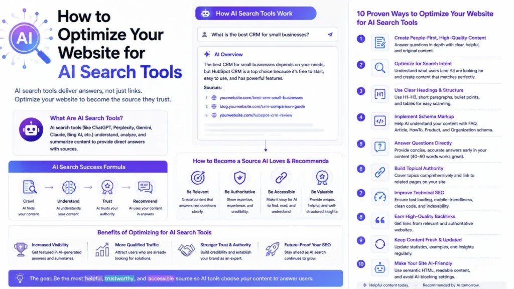Optimize Website for AI Search Tools